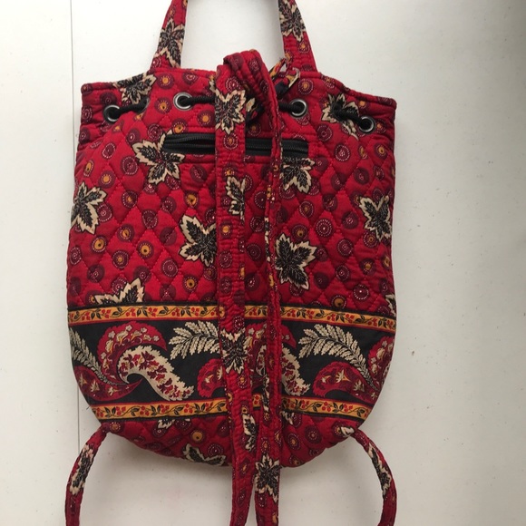 Vera Bradley backpack in “Red Coin” pattern - Picture 2 of 4
